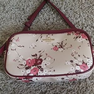 Coach floral crossbody bag
